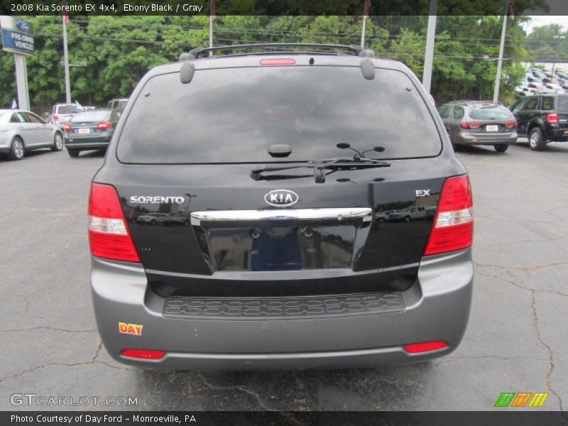 Ebony Black / Gray 2008 Kia Sorento EX 4x4