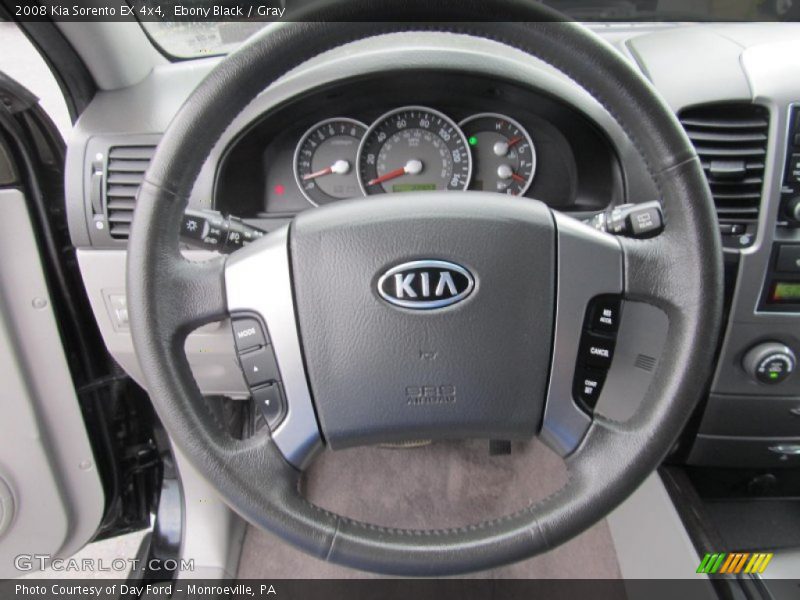 Ebony Black / Gray 2008 Kia Sorento EX 4x4