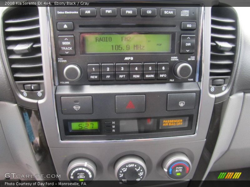 Ebony Black / Gray 2008 Kia Sorento EX 4x4