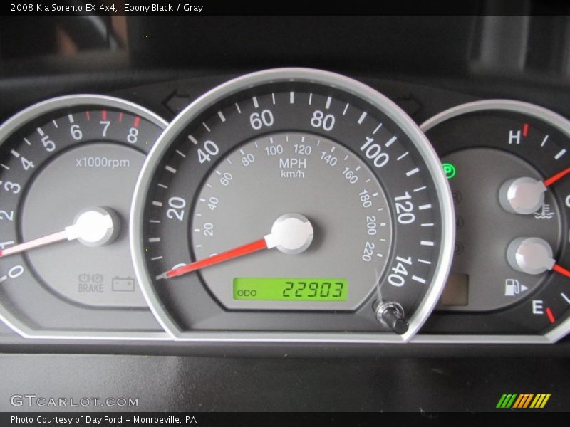 Ebony Black / Gray 2008 Kia Sorento EX 4x4