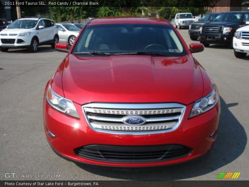 Red Candy / Charcoal Black 2011 Ford Taurus SEL