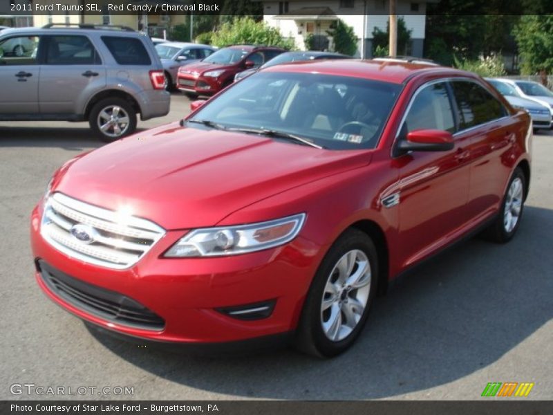Red Candy / Charcoal Black 2011 Ford Taurus SEL