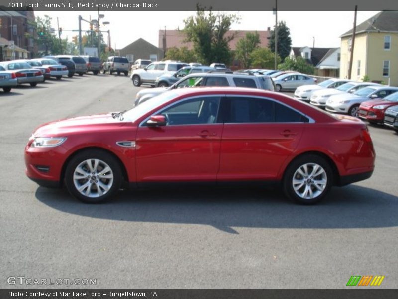Red Candy / Charcoal Black 2011 Ford Taurus SEL