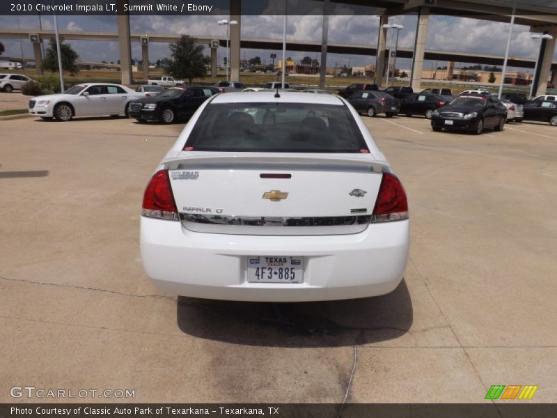 Summit White / Ebony 2010 Chevrolet Impala LT