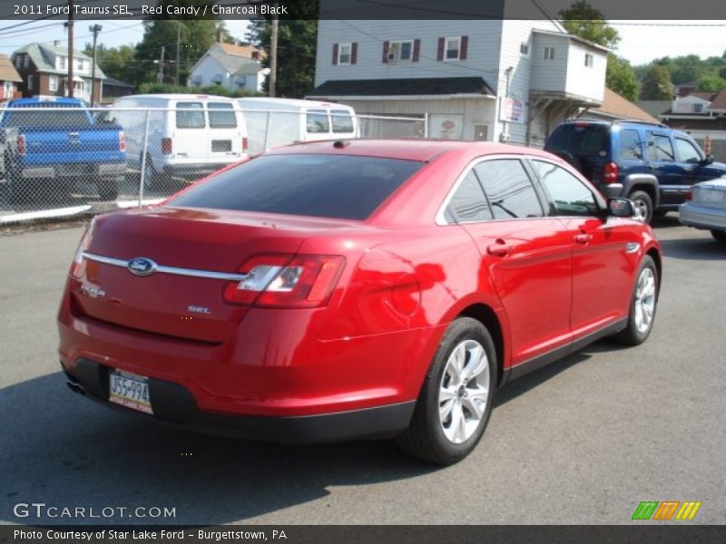 Red Candy / Charcoal Black 2011 Ford Taurus SEL
