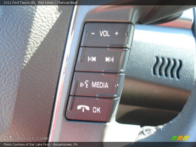 Red Candy / Charcoal Black 2011 Ford Taurus SEL
