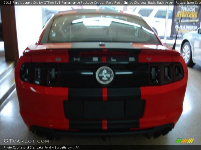 Race Red / Shelby Charcoal Black/Black Accent Recaro Sport Seats 2013 Ford Mustang Shelby GT500 SVT Performance Package Coupe