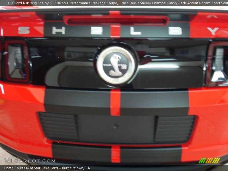 Race Red / Shelby Charcoal Black/Black Accent Recaro Sport Seats 2013 Ford Mustang Shelby GT500 SVT Performance Package Coupe