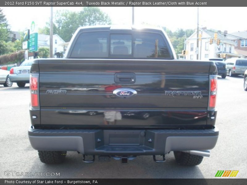 Tuxedo Black Metallic / Raptor Black Leather/Cloth with Blue Accent 2012 Ford F150 SVT Raptor SuperCab 4x4