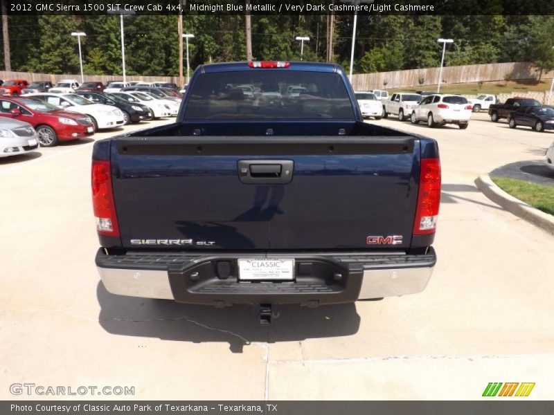Midnight Blue Metallic / Very Dark Cashmere/Light Cashmere 2012 GMC Sierra 1500 SLT Crew Cab 4x4