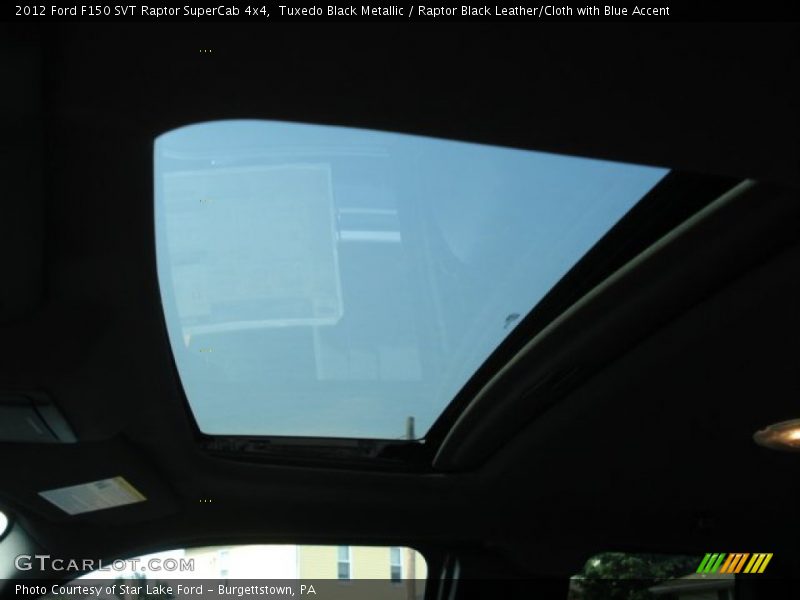 Tuxedo Black Metallic / Raptor Black Leather/Cloth with Blue Accent 2012 Ford F150 SVT Raptor SuperCab 4x4