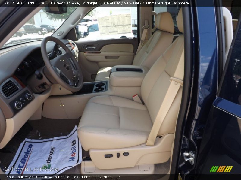 Midnight Blue Metallic / Very Dark Cashmere/Light Cashmere 2012 GMC Sierra 1500 SLT Crew Cab 4x4