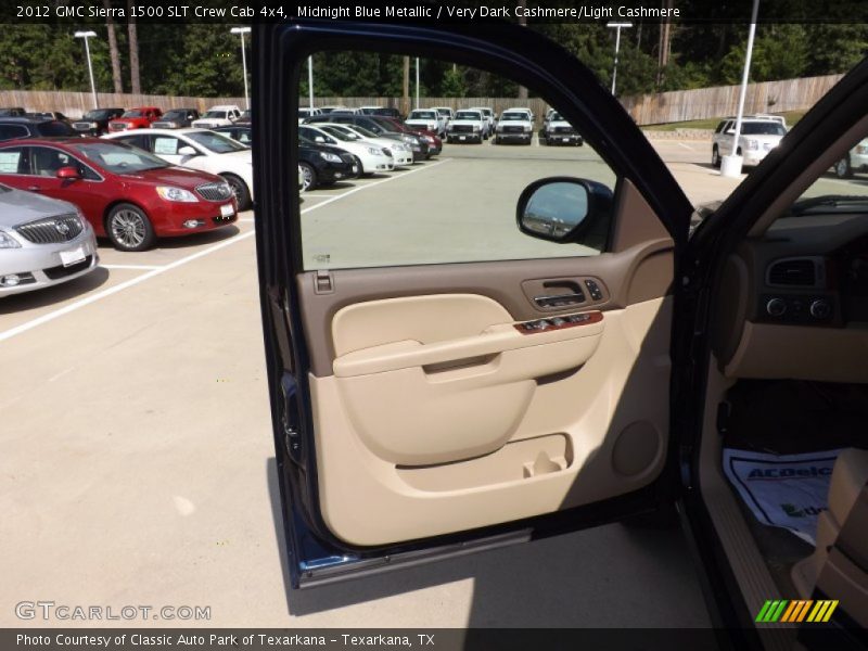 Midnight Blue Metallic / Very Dark Cashmere/Light Cashmere 2012 GMC Sierra 1500 SLT Crew Cab 4x4