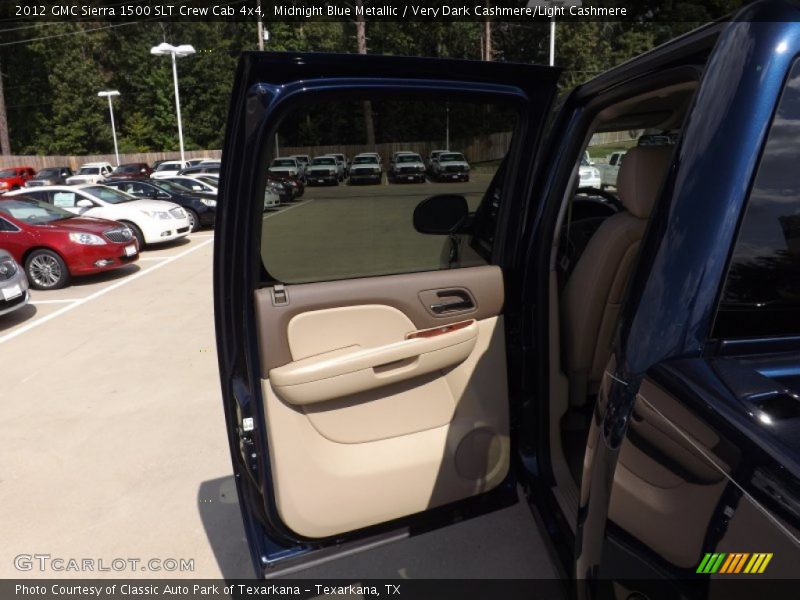 Midnight Blue Metallic / Very Dark Cashmere/Light Cashmere 2012 GMC Sierra 1500 SLT Crew Cab 4x4