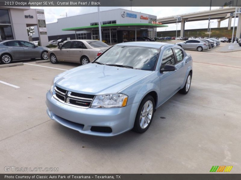 Crystal Blue Pearl / Black 2013 Dodge Avenger SE V6