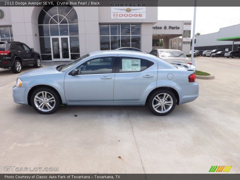 Crystal Blue Pearl / Black 2013 Dodge Avenger SE V6