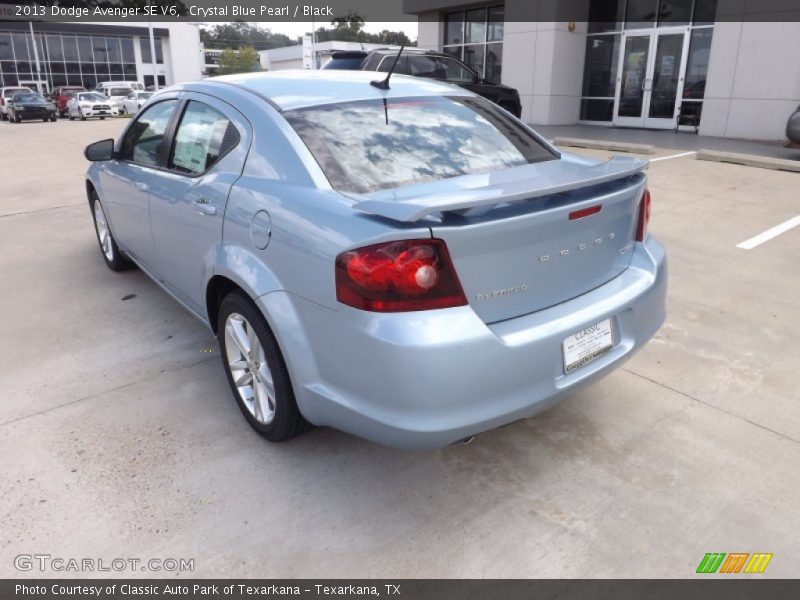 Crystal Blue Pearl / Black 2013 Dodge Avenger SE V6