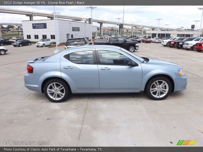 Crystal Blue Pearl / Black 2013 Dodge Avenger SE V6