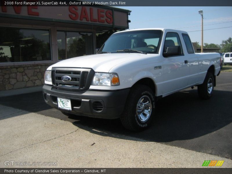 Oxford White / Medium Dark Flint 2008 Ford Ranger XL SuperCab 4x4