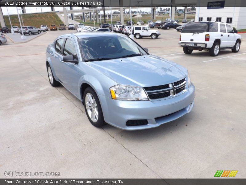 Crystal Blue Pearl / Black 2013 Dodge Avenger SE V6