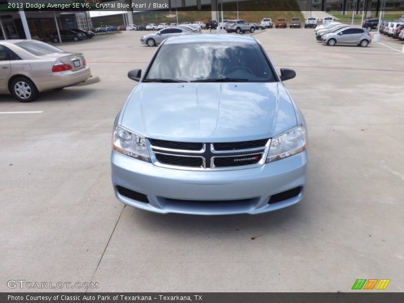 Crystal Blue Pearl / Black 2013 Dodge Avenger SE V6