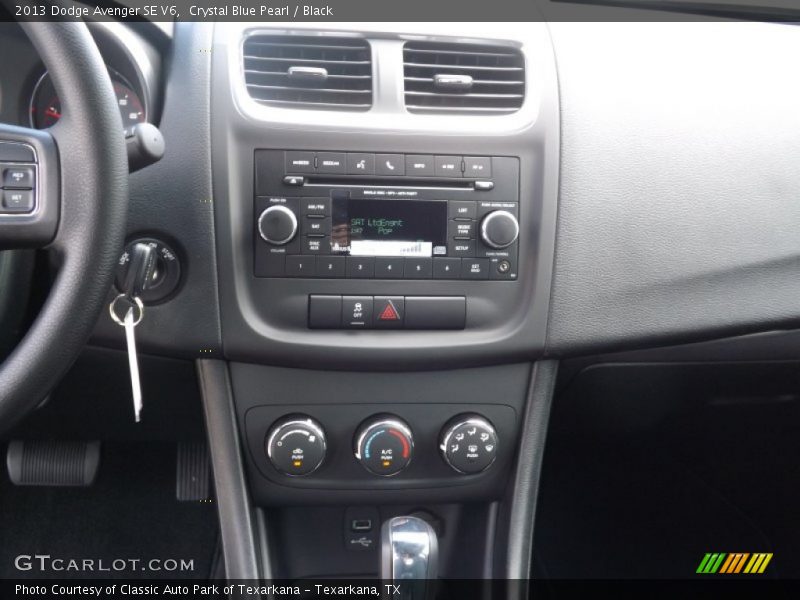 Crystal Blue Pearl / Black 2013 Dodge Avenger SE V6