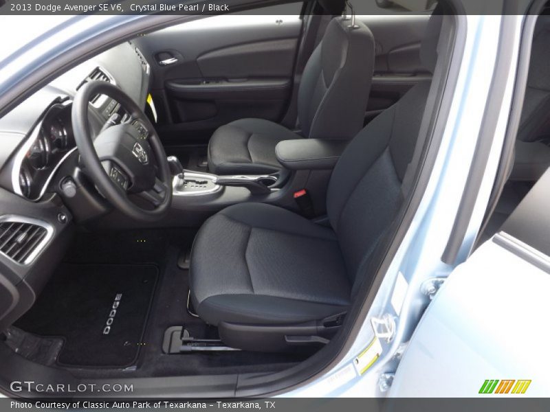 Crystal Blue Pearl / Black 2013 Dodge Avenger SE V6