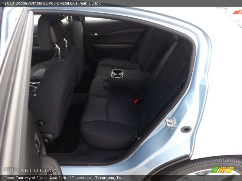 Crystal Blue Pearl / Black 2013 Dodge Avenger SE V6