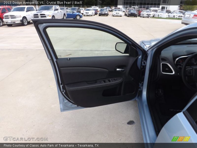 Crystal Blue Pearl / Black 2013 Dodge Avenger SE V6