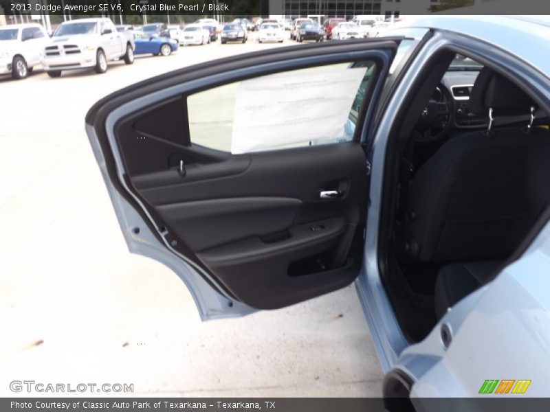 Crystal Blue Pearl / Black 2013 Dodge Avenger SE V6