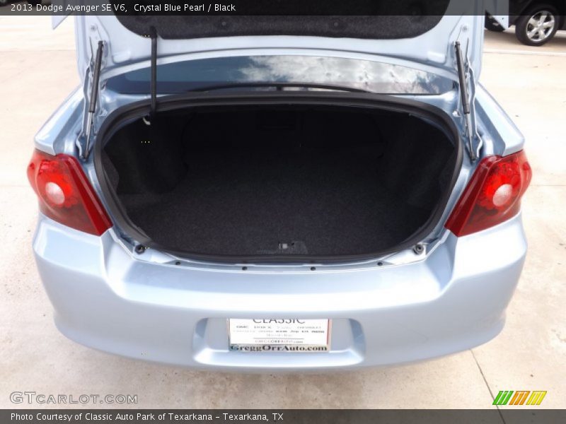 Crystal Blue Pearl / Black 2013 Dodge Avenger SE V6