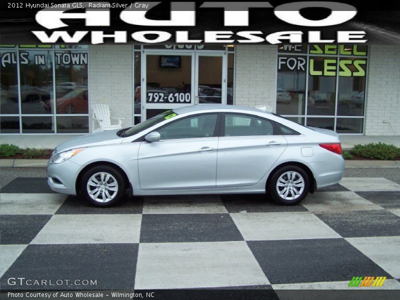 Radiant Silver / Gray 2012 Hyundai Sonata GLS
