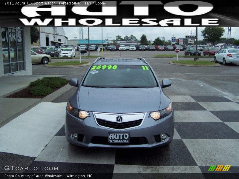 Forged Silver Pearl / Ebony 2011 Acura TSX Sport Wagon