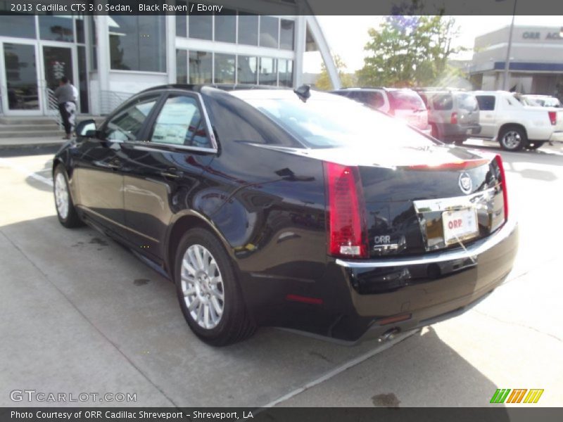 Black Raven / Ebony 2013 Cadillac CTS 3.0 Sedan