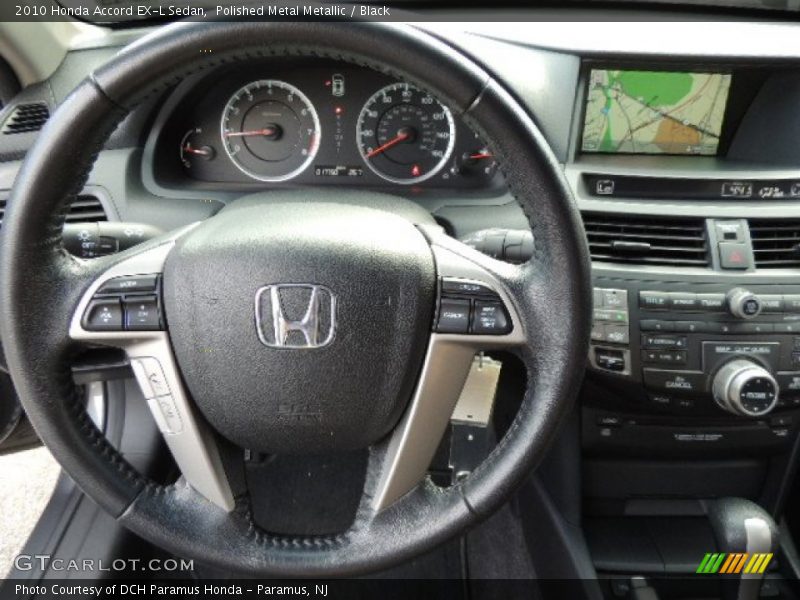 Polished Metal Metallic / Black 2010 Honda Accord EX-L Sedan