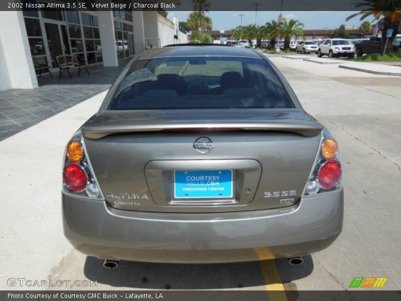 Velvet Beige / Charcoal Black 2002 Nissan Altima 3.5 SE