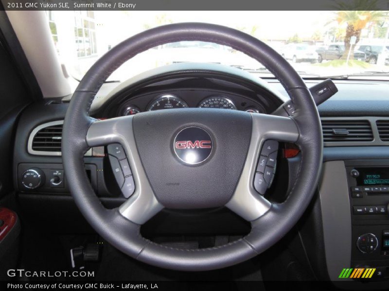 Summit White / Ebony 2011 GMC Yukon SLE