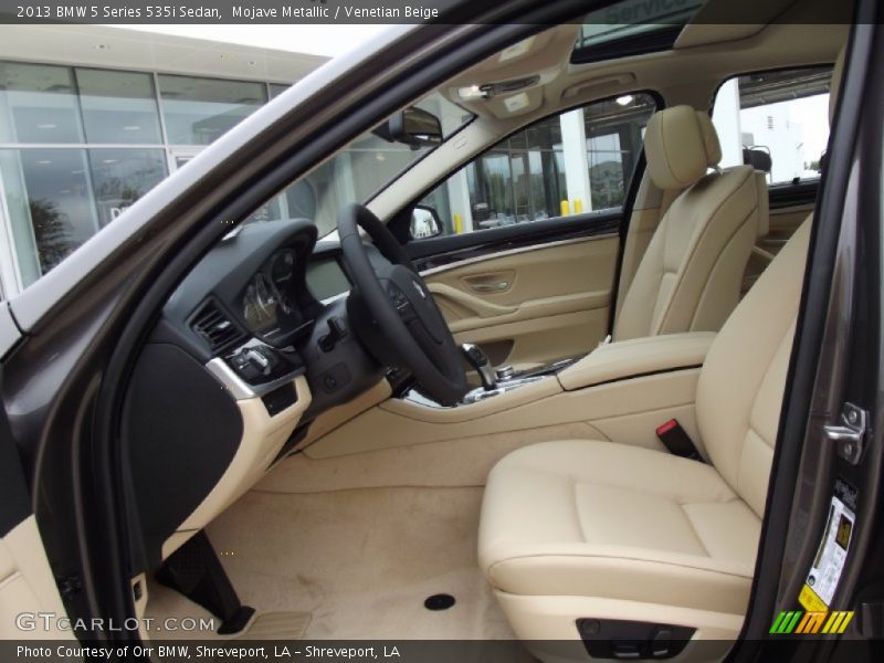 Front Seat of 2013 5 Series 535i Sedan