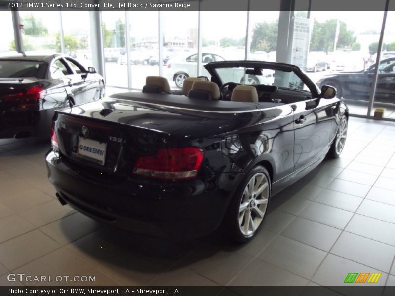 Jet Black / Savanna Beige 2012 BMW 1 Series 135i Convertible
