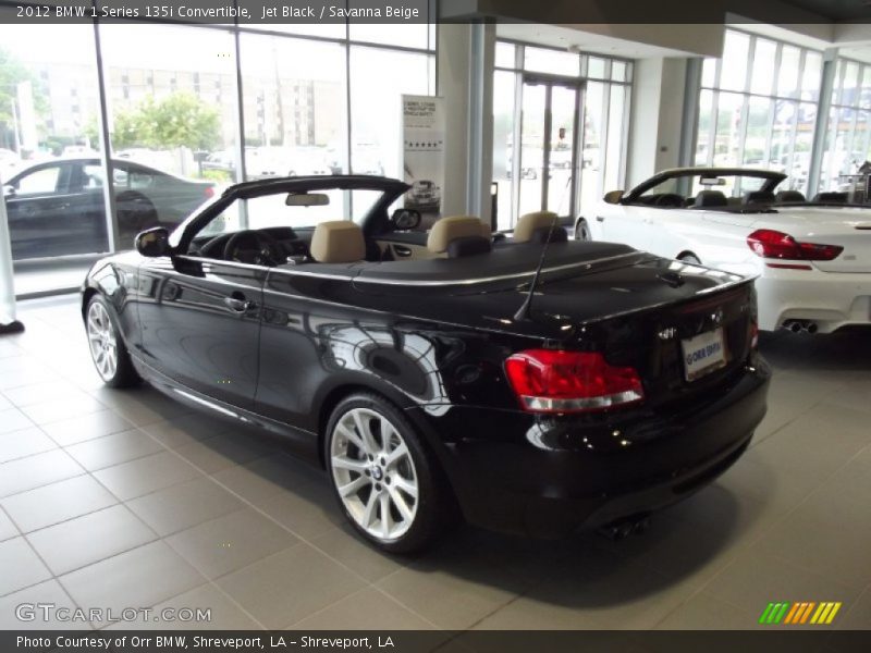 Jet Black / Savanna Beige 2012 BMW 1 Series 135i Convertible