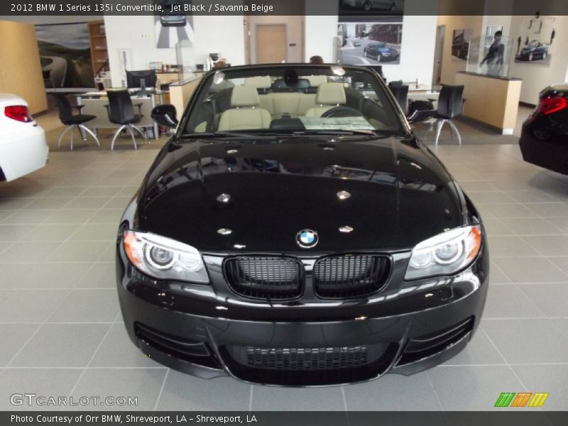 Jet Black / Savanna Beige 2012 BMW 1 Series 135i Convertible