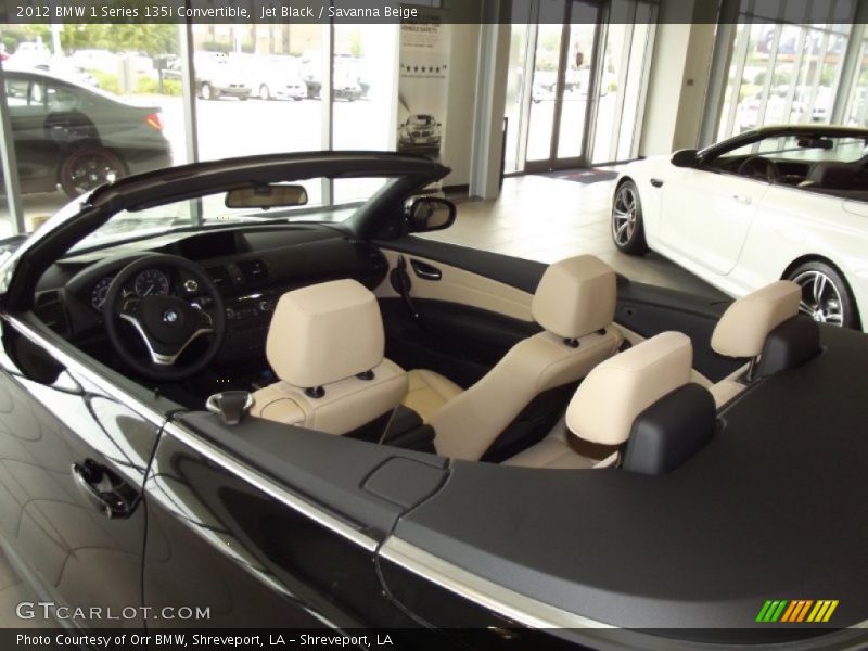 Jet Black / Savanna Beige 2012 BMW 1 Series 135i Convertible