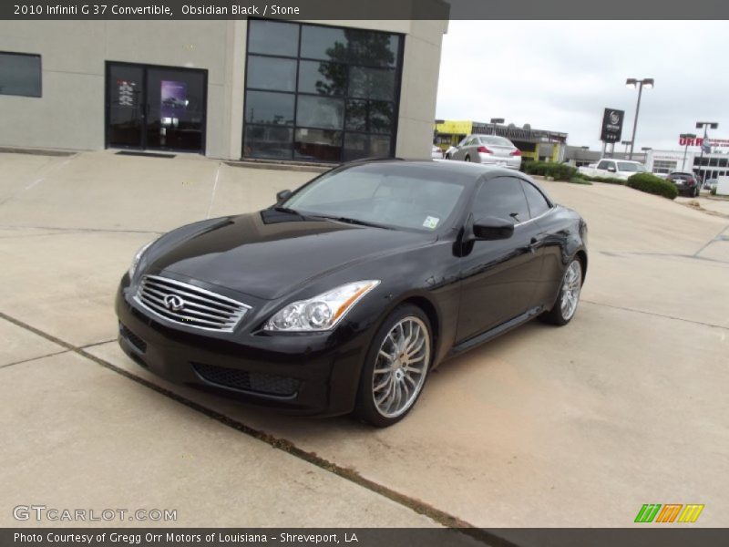 Obsidian Black / Stone 2010 Infiniti G 37 Convertible