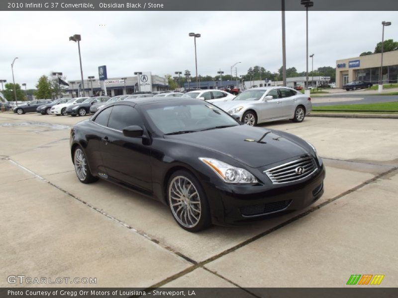 Obsidian Black / Stone 2010 Infiniti G 37 Convertible