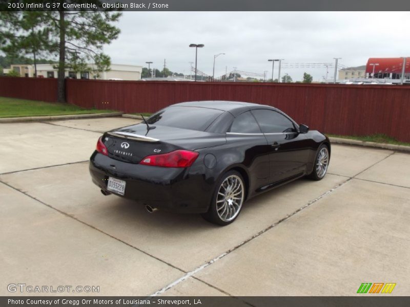 Obsidian Black / Stone 2010 Infiniti G 37 Convertible