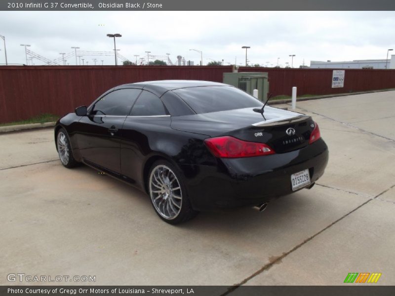 Obsidian Black / Stone 2010 Infiniti G 37 Convertible