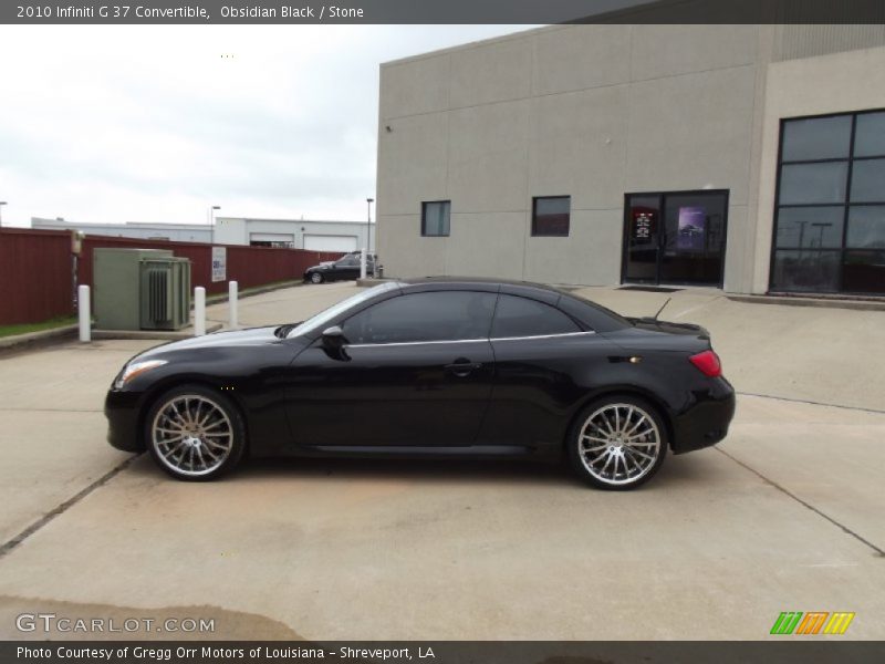 Obsidian Black / Stone 2010 Infiniti G 37 Convertible