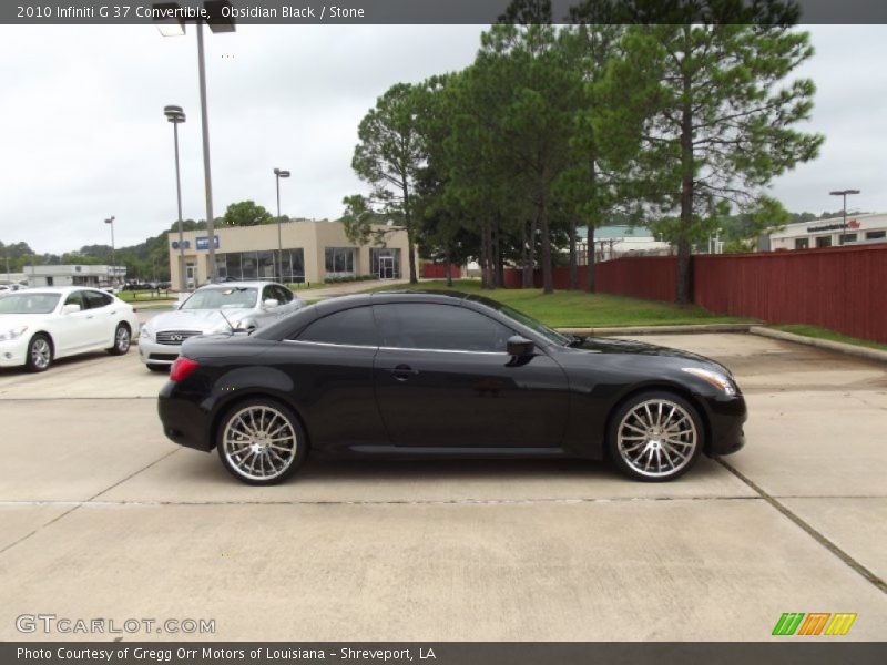 Obsidian Black / Stone 2010 Infiniti G 37 Convertible