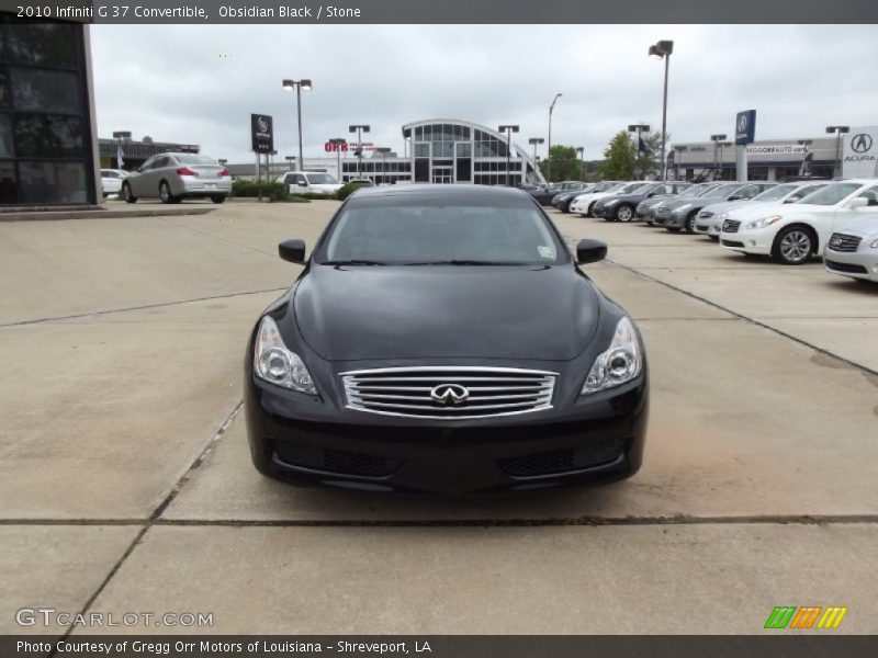 Obsidian Black / Stone 2010 Infiniti G 37 Convertible