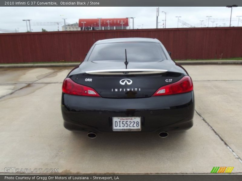 Obsidian Black / Stone 2010 Infiniti G 37 Convertible